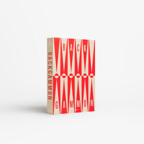 PRINTWORKS Spiel “The Art of Backgammon” Red/Cream | Design Backgammon | PRINTWORKS