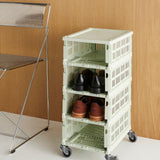 HAY Faltbox „Colour Crate Medium Mint“ | Praktisch in Pastellgrün | HAY