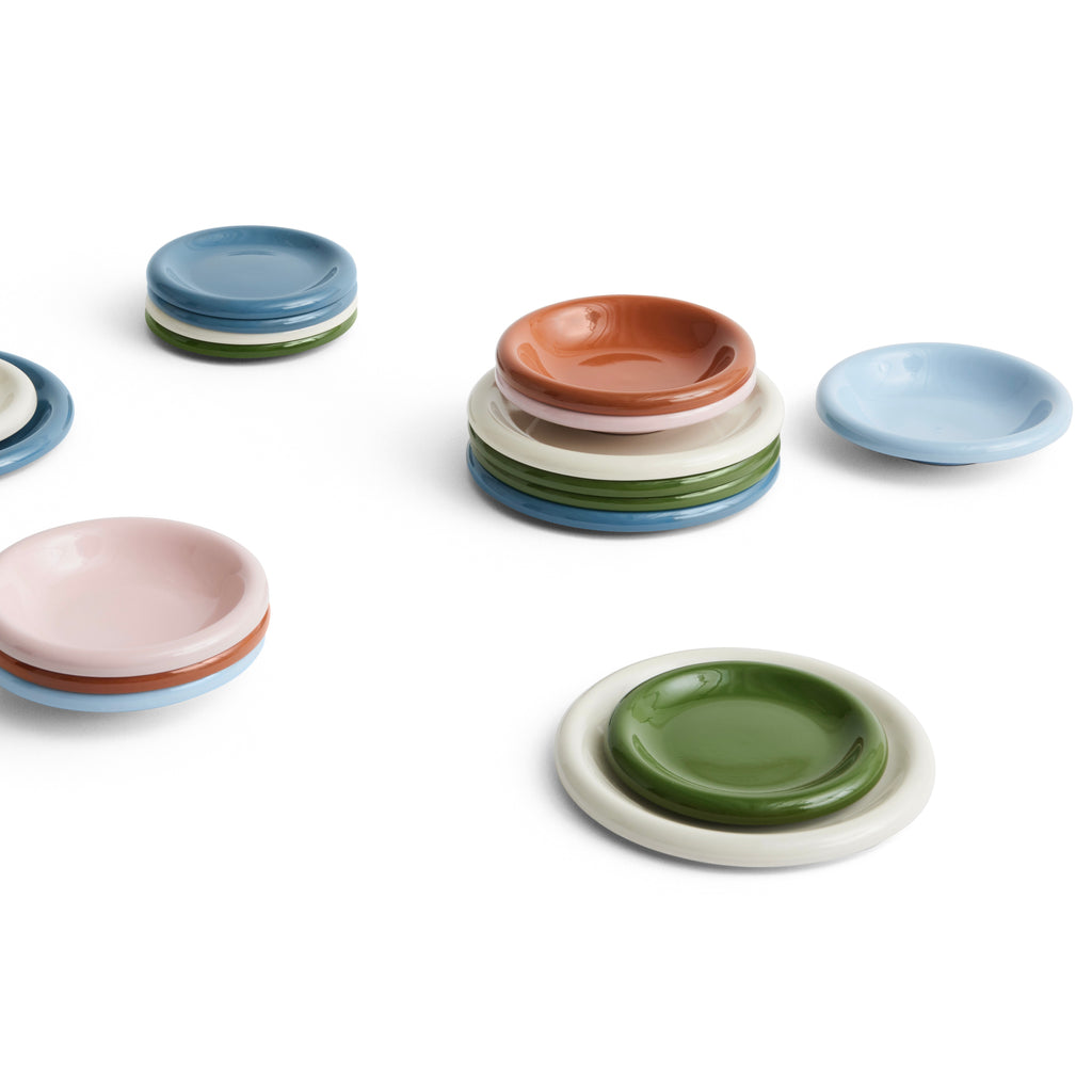 HAY Schale „Barro Bowl Light Blue“ | 2er-Set in sanftem Pastell | HAY