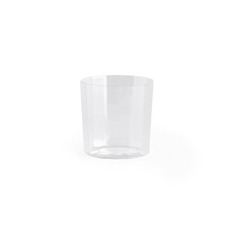 HAY Glas „Angle Glass Wide 7,5 cm“ | 4er Set | Breit & besonders | HAY