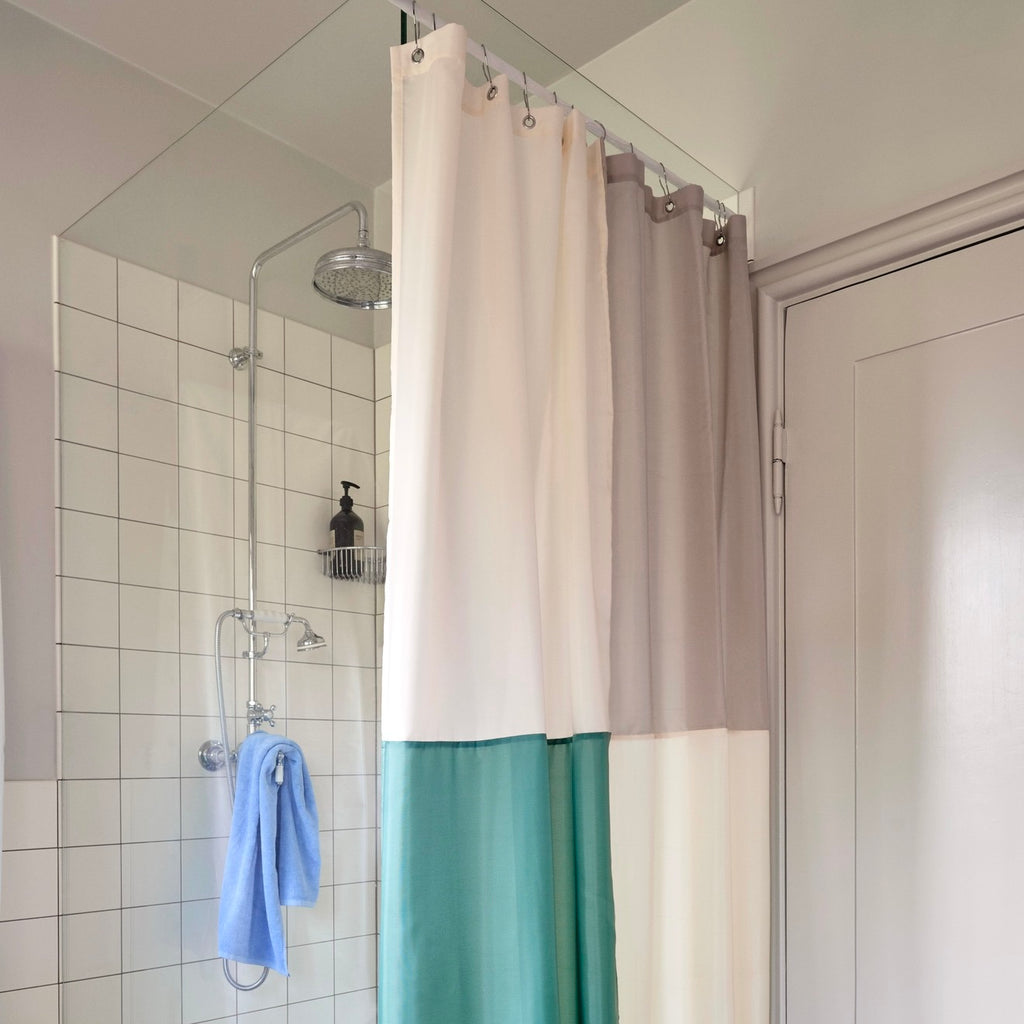 HAY Duschvorhang „Check Shower Curtain Green“ | Mit zeitlosem Muster | HAY