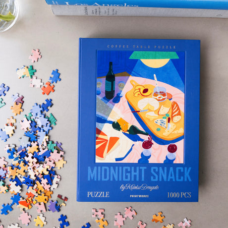 PRINTWORKS Puzzle “Midnight Snack” 1000 Teile | Design Puzzle | PRINTWORKS