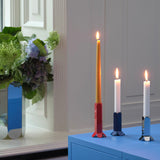 HAY Kerzenhalter „Arcs Small Dark Blue“ | Design mit spannender Silhouette | HAY