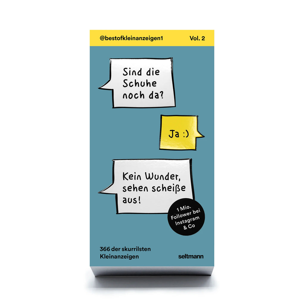 Seltmann Publishers Abreißkalender “Kleinanzeigen Vol. 2” | Skurril & witzig | Seltmann Publishers