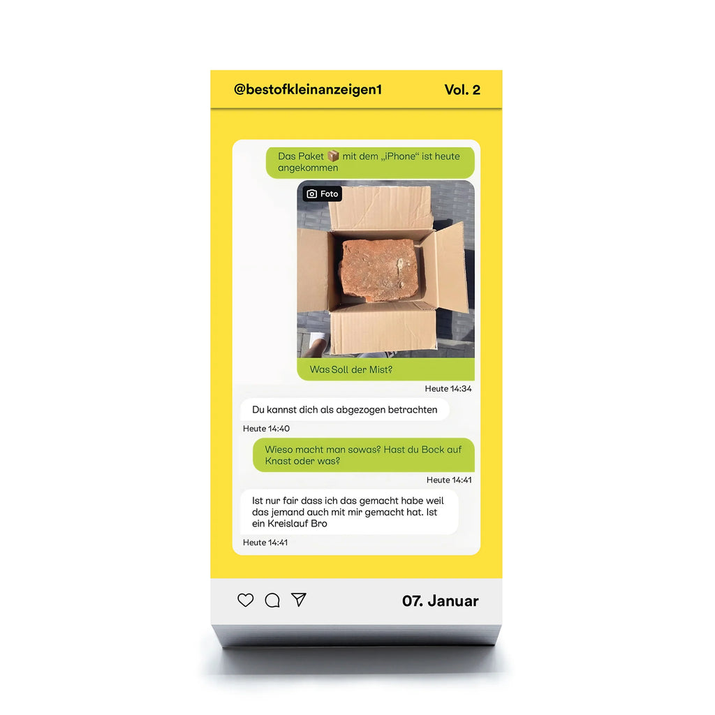Seltmann Publishers Abreißkalender “Kleinanzeigen Vol. 2” | Skurril & witzig | Seltmann Publishers