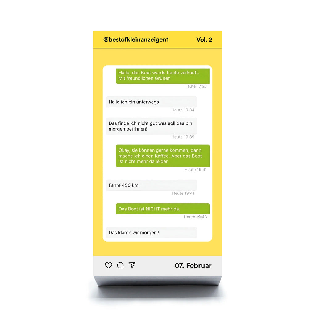 Seltmann Publishers Abreißkalender “Kleinanzeigen Vol. 2” | Skurril & witzig | Seltmann Publishers