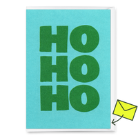 Deli Cards Grußkarte "Hohoho 2colors" | Schöne Klappkarte zu Weihnachten