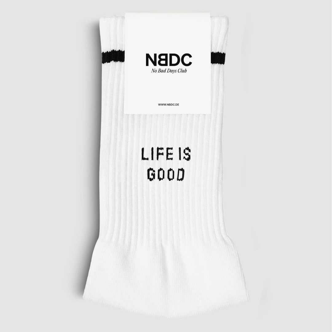 NO BAD DAYS CLUB Socken "Life is good" No Bad Days Club | Baumwollsocken in Portugal hergestellt