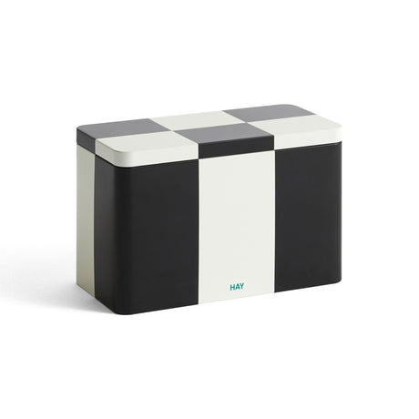 HAY Dose „Tin Container Medium“ | Black & Off-White | HAY