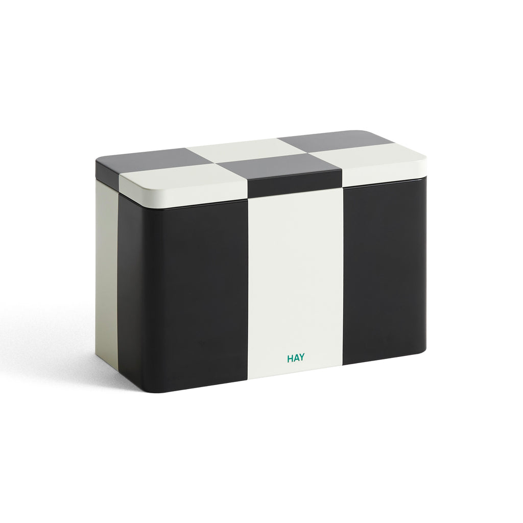 HAY Dose „Tin Container Medium“ | Black & Off-White | HAY