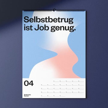 Schlechte Karten Wandkalender „Demotivierend 2026“ | Monat für Monat mies drauf | Schlechte Karten