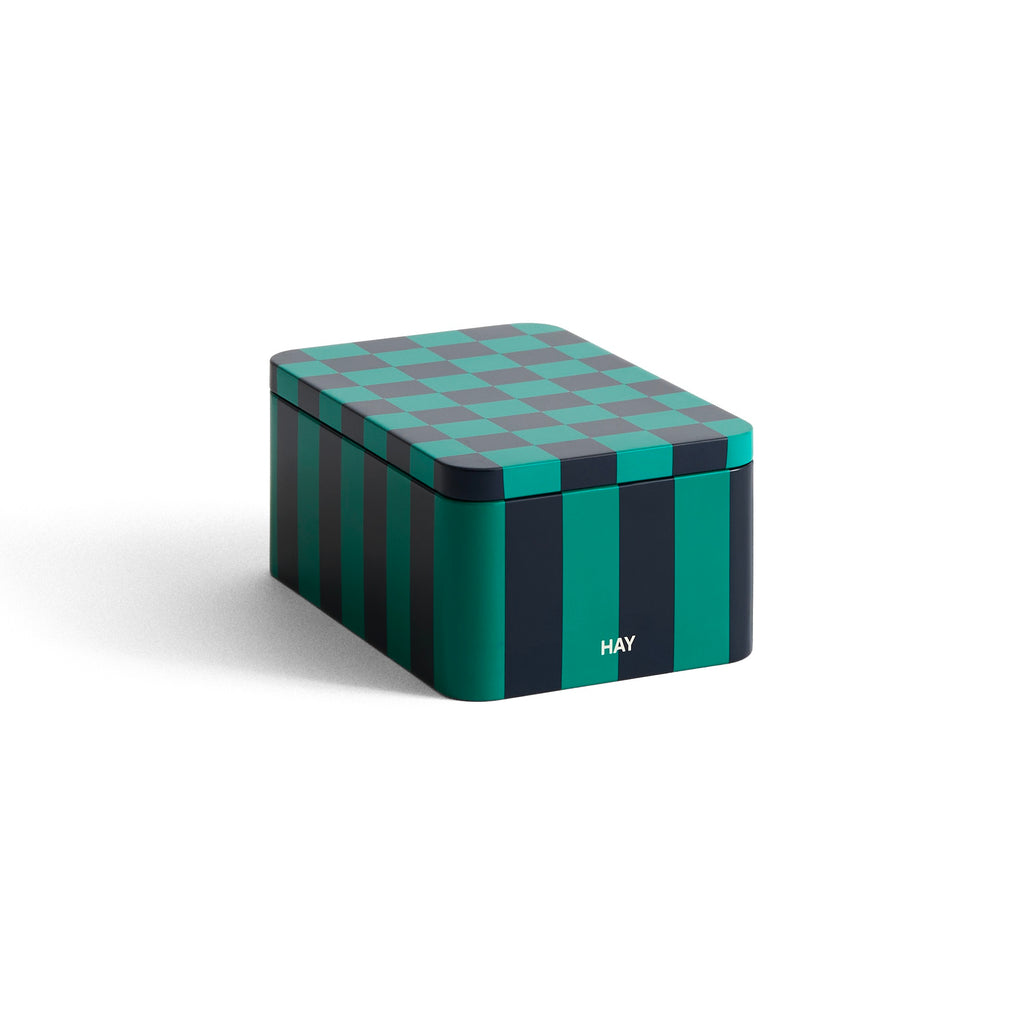 HAY Dose „Tin Container Small“ | Green & Dark Blue | HAY