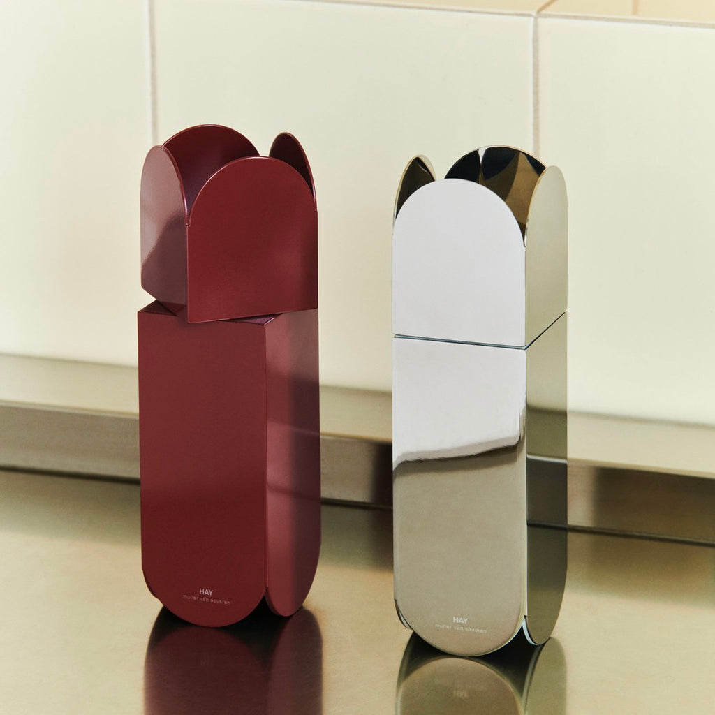 HAY Gewürzmühle „Arcs Mirror“ | Spiegelndes Duo mit Funktion | HAY