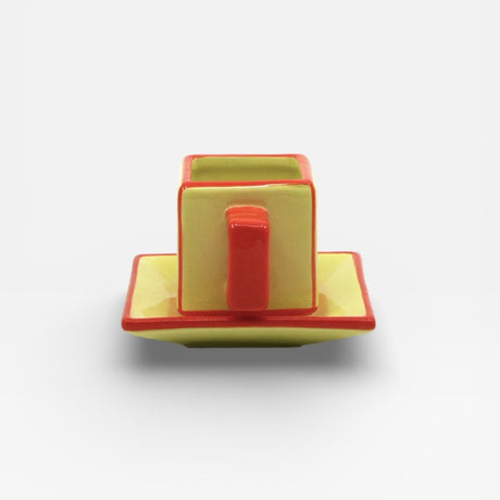 Table Machine Tassen “Coffee Cup Tile” 2 Stk. Yellow & Orange | 2er-Set | Table Machine