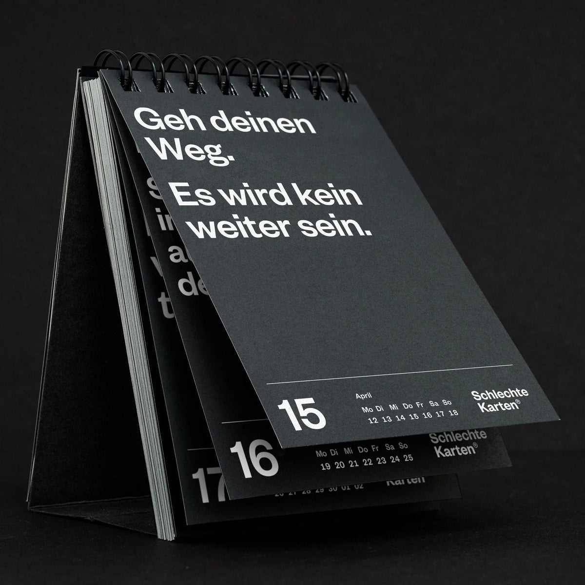 Tischkalender „Demotivierender Tischkalender 2027“ | 52 Wochen | Schlechte Karten