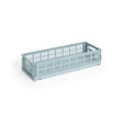 HAY Faltbox „Colour Crate Mini Oblong Dusty Blue“ | Praktisch & ruhig | HAY