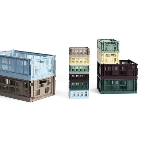 HAY Faltbox „Colour Crate Small Sage Green“ | Sanftes Grün für alles | HAY