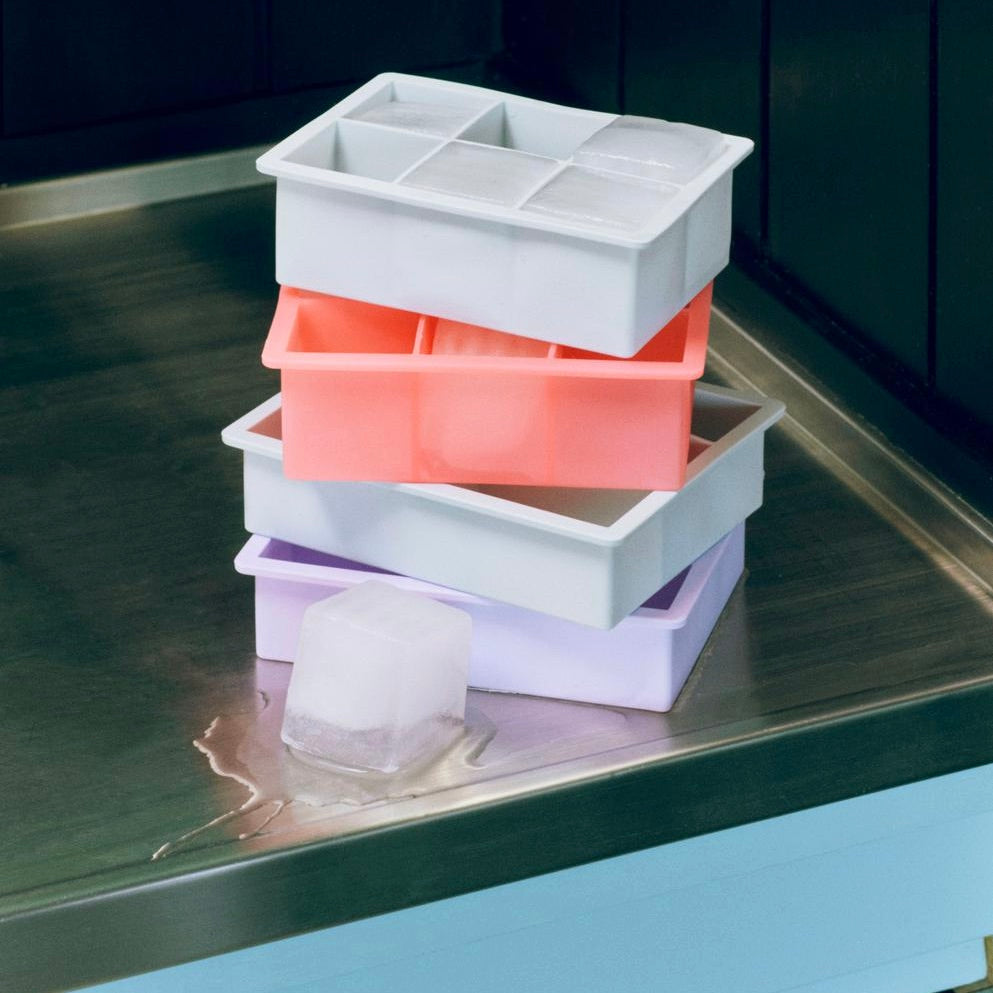 HAY Eiswürfelform „6 Cubes XXL Ice Blue“ | Klare Würfelform | HAY