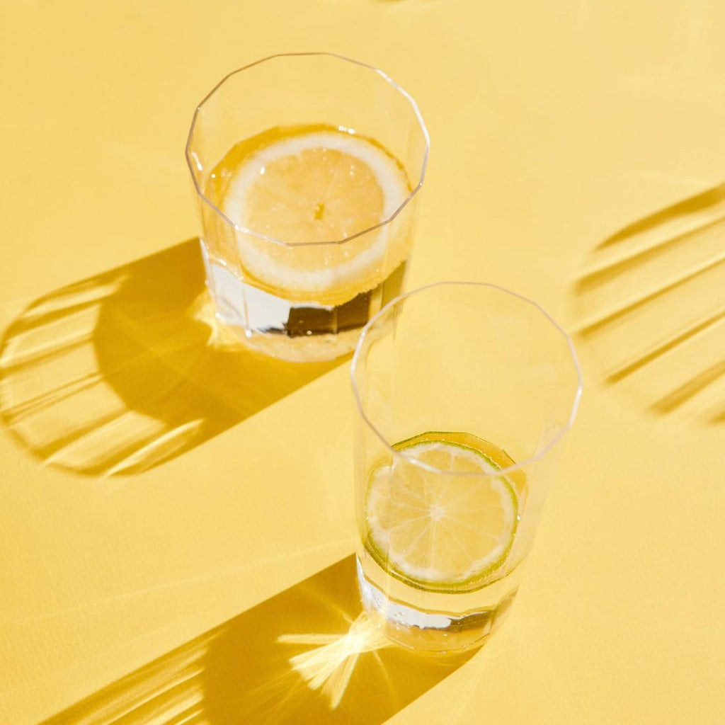 HAY Glas „Angle Glass Large 13 cm“ | 4er Set | Modern & klar | HAY