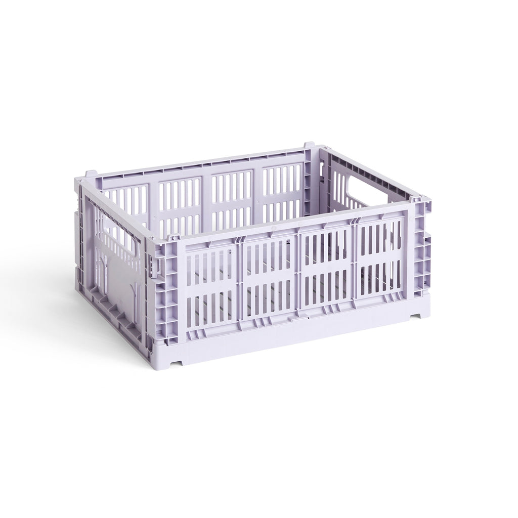 HAY Faltbox „Colour Crate Medium Lavender“ | Vielseitig & soft | HAY