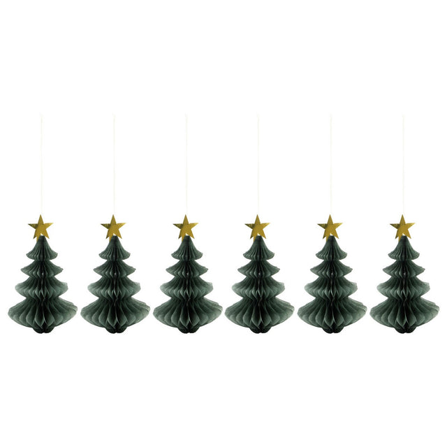House Doctor Weihnachtshänger “Tree Grün” 6er-Set | House Doctor