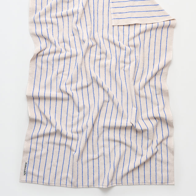 BONGUSTA Badelaken „Naram Moon Beam & Ultramarine“ | 100 × 150 cm | Bongusta