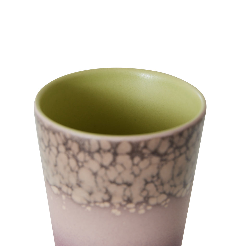 HKliving Latte Tasse HKliving "70s Ceramics Haze" | 280ml Steingut-Tasse im Retro-Design