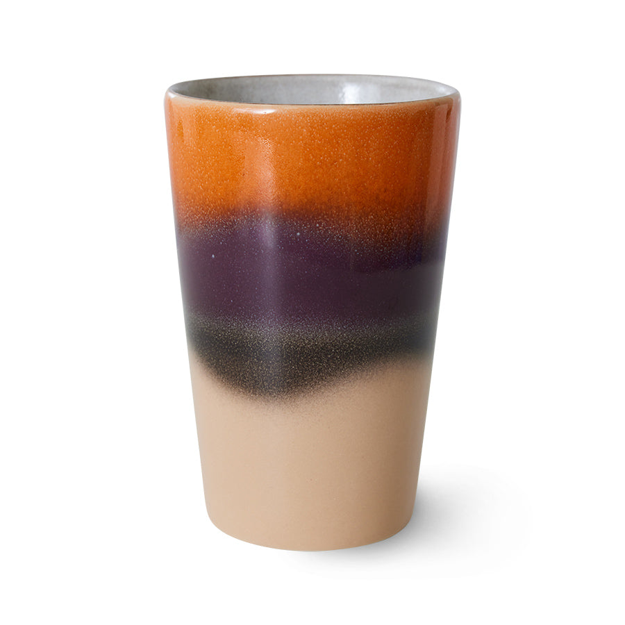 HKliving Tee Tasse HKliving "70s Ceramics Rise" | 475ml Steingut-Tasse im Retro-Design