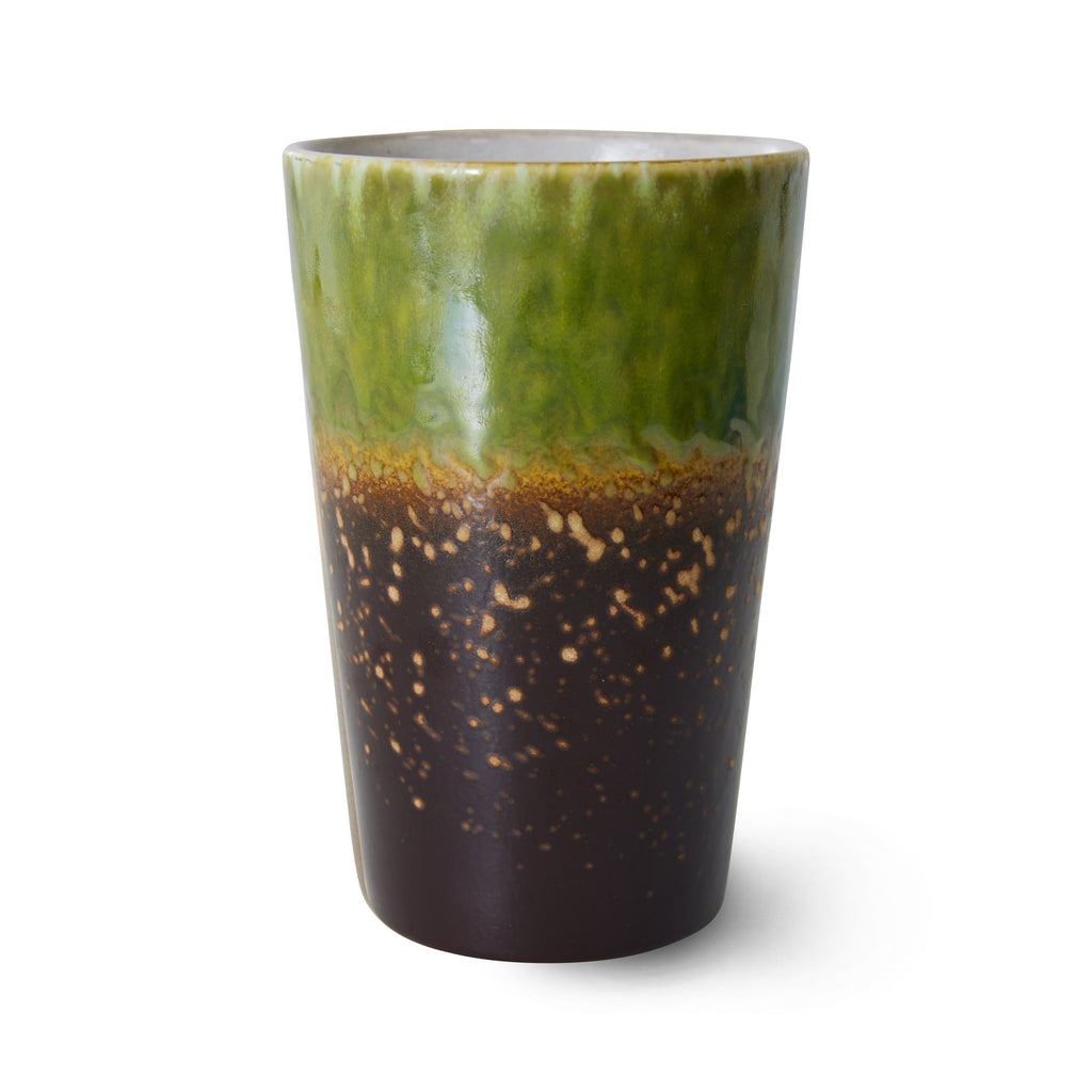 HKliving Tee Tasse HKliving "70s Ceramics Algae" | 475ml Steingut-Tasse im Retro-Design