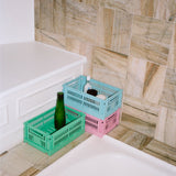 HAY Faltbox „Colour Crate Small Dark Mint“ | Tiefer Ton, klare Form | HAY