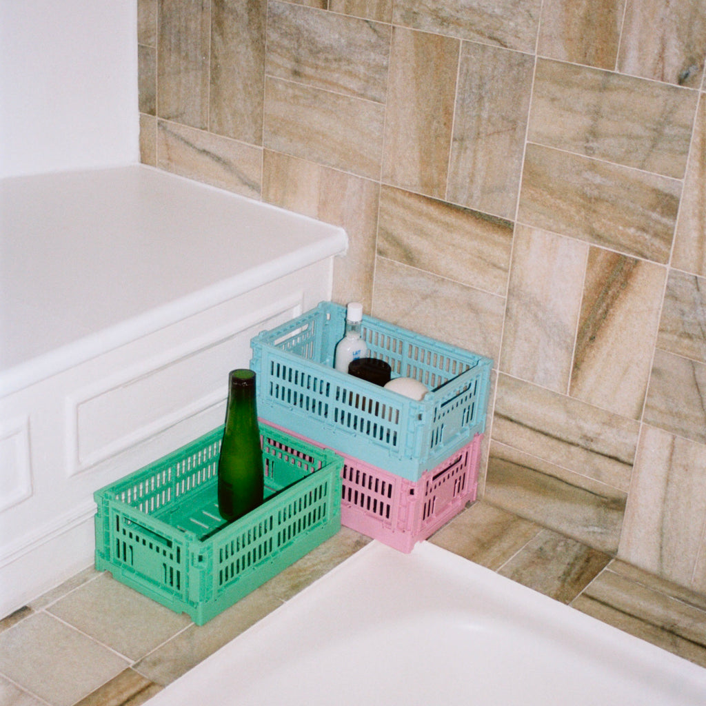 HAY Faltbox „Colour Crate Small Dark Mint“ | Tiefer Ton, klare Form | HAY