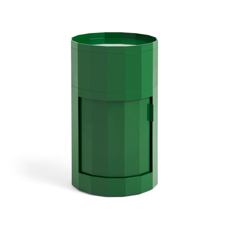 HAY Container „Facet Cabinet High Spinach Green“ | Beistelltisch mit Farbe | HAY