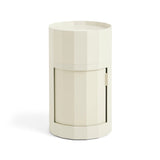 HAY Container „Facet Cabinet High Eggshell“ | Beistelltisch mit Struktur | HAY
