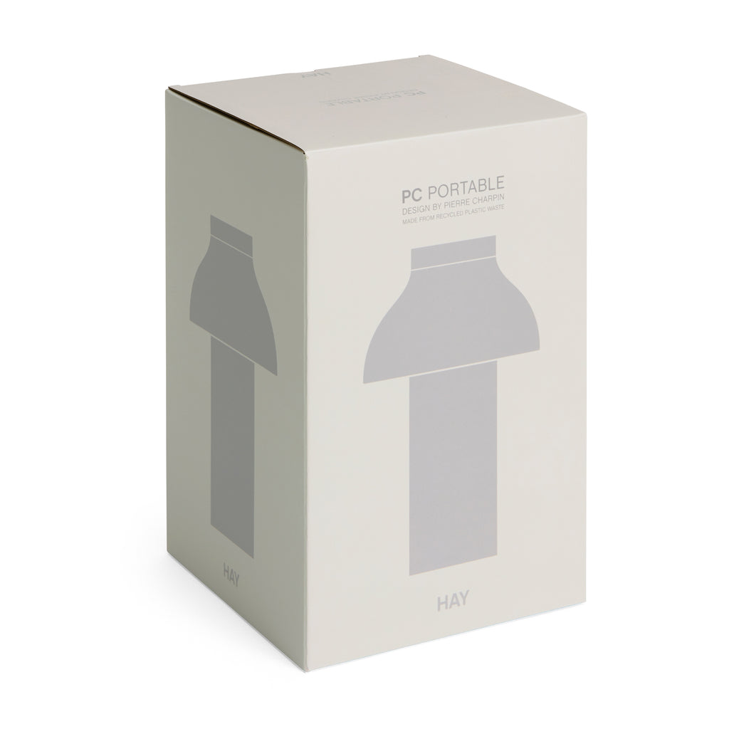 HAY Tischleuchte „PC Portable Lamp Cool Grey“ | Robust & mobil | HAY