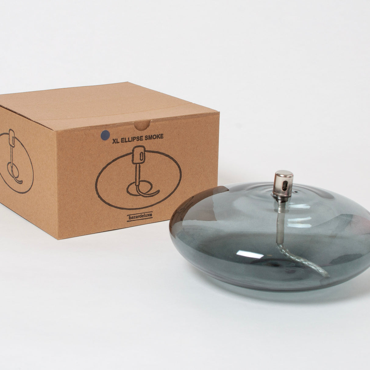 bazardeluxe Öllampe Ryon Ellipse Smoke XL