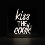 Locomocean Acrylic Box Neon „Kiss the Cook Orange“ | Locomocean | Neon Box für die Küche