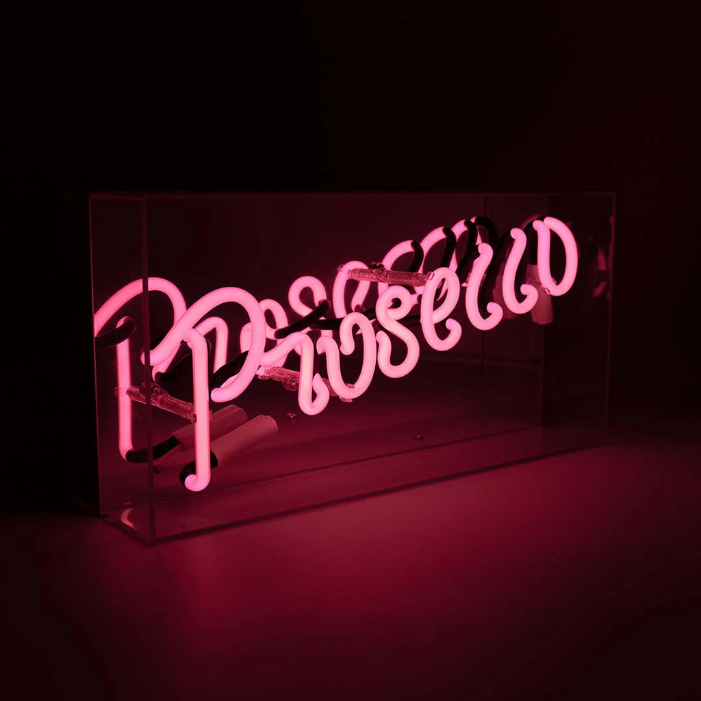 Locomocean Acrylic Box Neon „Prosecco Pink“ | Locomocean | Neon Box für stilvolle Akzente