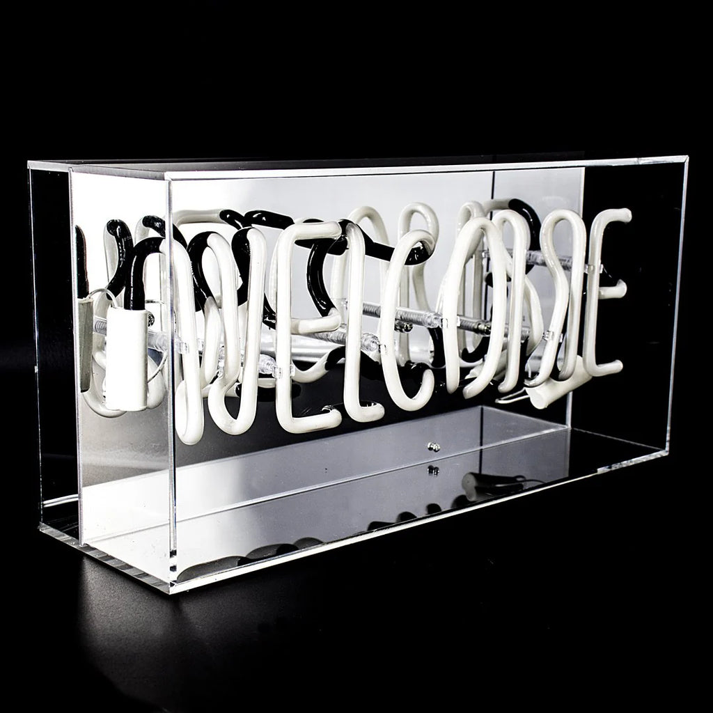 Locomocean Acrylic Box Neon „Welcome Pink“ | Locomocean | Neon Box für einladende Akzente