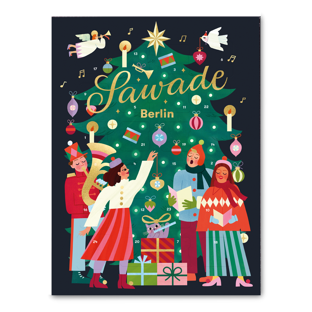 Sawade Adventskalender Sawade “Tannenbaum alkoholfrei” | Edler Pralinenkalender