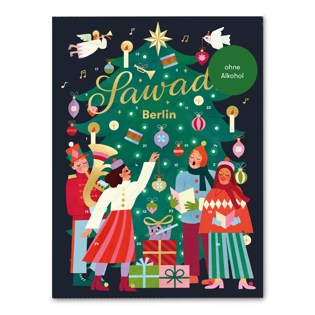 Sawade Adventskalender Sawade “Tannenbaum alkoholfrei” | Edler Pralinenkalender