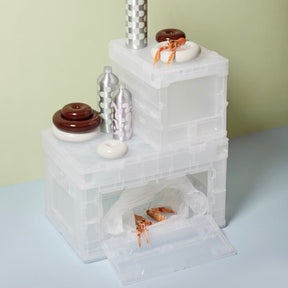 Studio About Aufbewahrungsbox “Large” Transparent | Stapelbare Box | Studio About