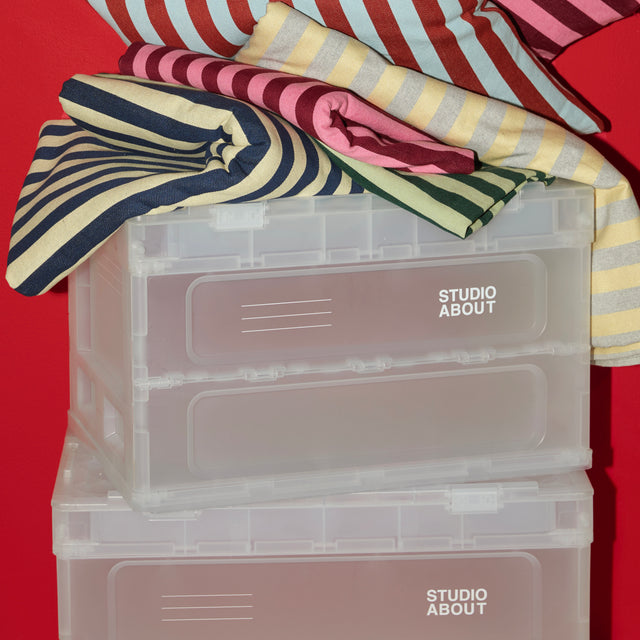 Studio About Aufbewahrungsbox “Medium” Transparent | Stapelbare Box | Studio About