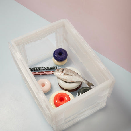 Studio About Aufbewahrungsbox “Small” Transparent | Stapelbare Box | Studio About