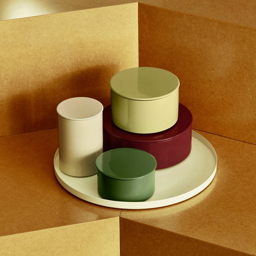 HAY Aufbewahrungsdose „Modular Round Container Medium“ | Lime Green | HAY