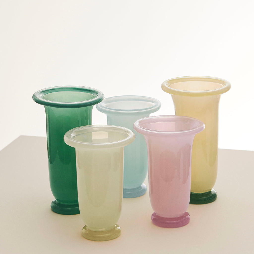 HAY Vase „Empire Medium Lime Yellow“ | Designstück mit Charakter | HAY