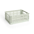 HAY Faltbox „Colour Crate Medium Mint“ | Praktisch in Pastellgrün | HAY