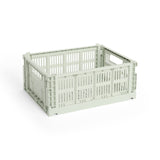 HAY Faltbox „Colour Crate Medium Mint“ | Praktisch in Pastellgrün | HAY