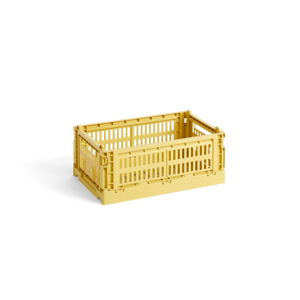 HAY Faltbox „Colour Crate Small Dusty Yellow“ | Kompakt & stapelbar | HAY