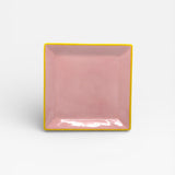 Table Machine Dessert-Teller-Set “Tile” 4 Stk. Pink & Yellow | 4er-Set | Table Machine