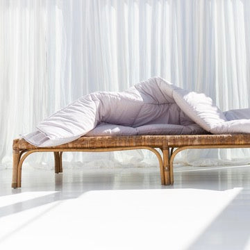 BONGUSTA Decke „Puffy Blanket Dove Grey“ | Weiche Steppdecke | Bongusta